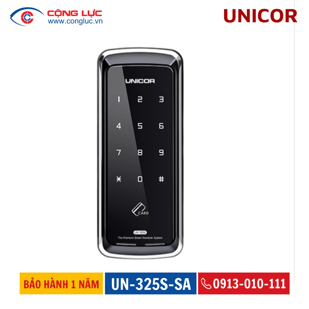 Khóa cửa kính Unicor UN-325S
