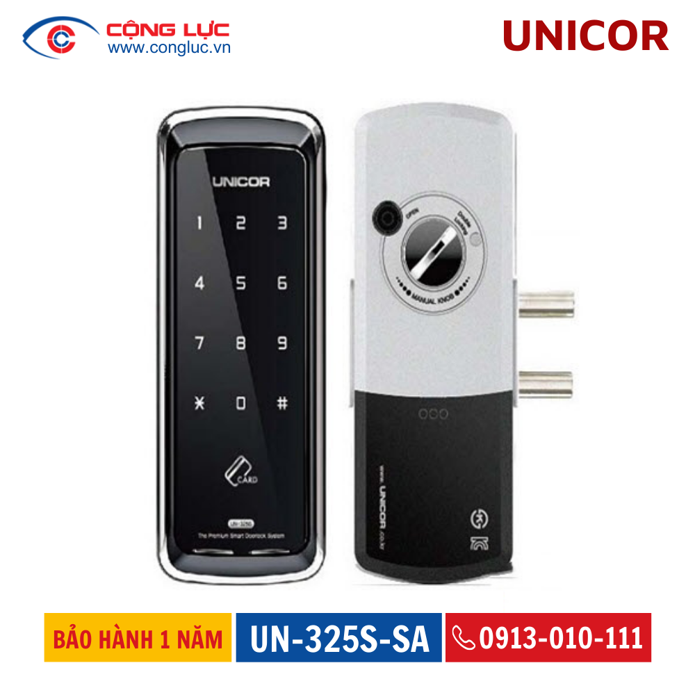 Khóa cửa kính Unicor UN-325S