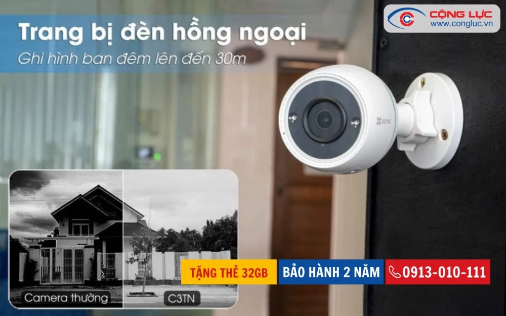 Camera IP Wifi Ezviz C3TN 2MP