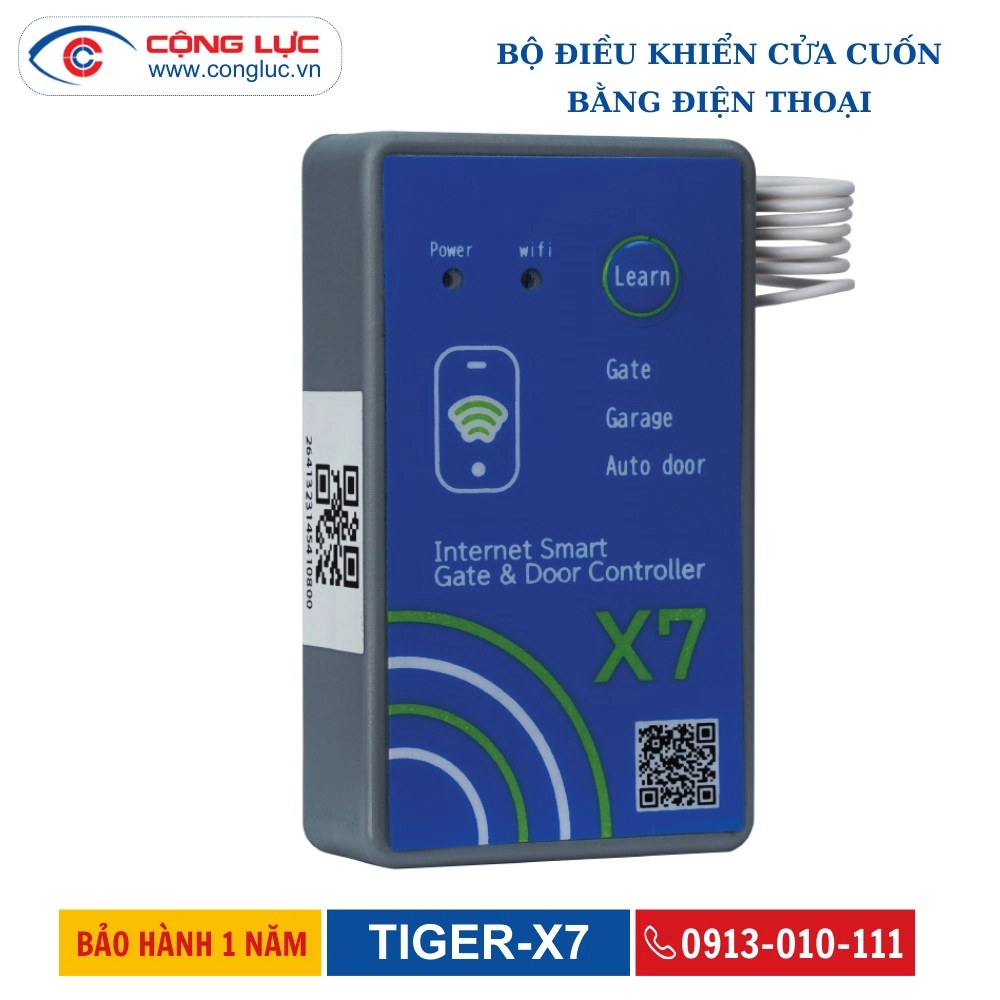 Bộ Điều Khiển Cửa Cuốn Bằng Điện Thoại TIGER-X7