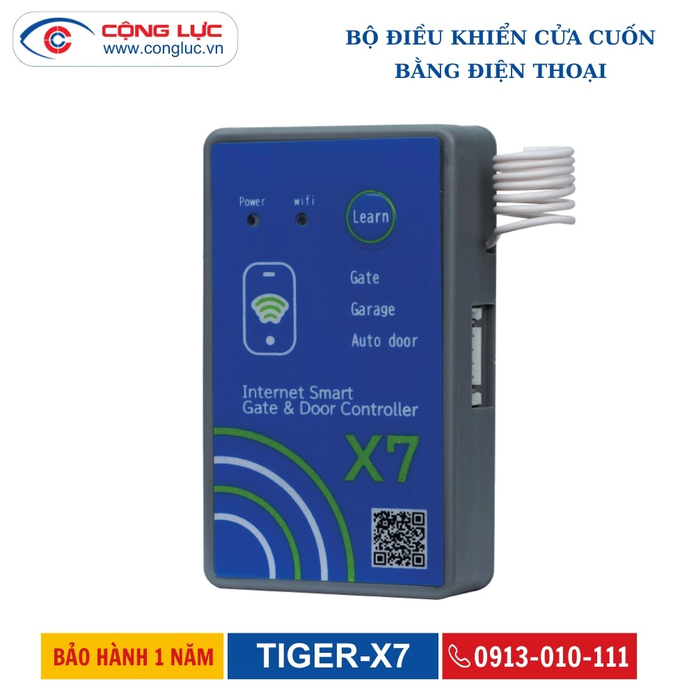 Bộ Điều Khiển Cửa Cuốn Bằng Điện Thoại TIGER-X7