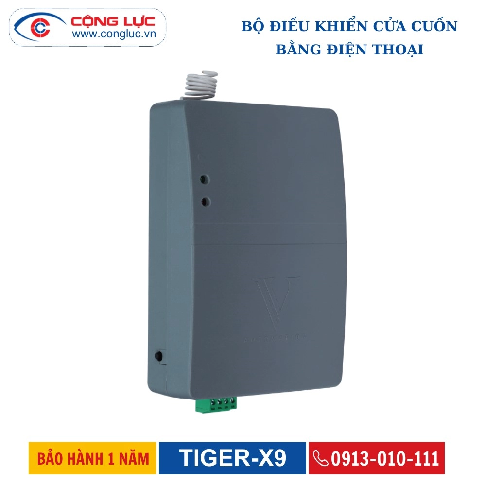 Bộ Điều Khiển Cửa Cuốn Bằng Điện Thoại TIGER-X9