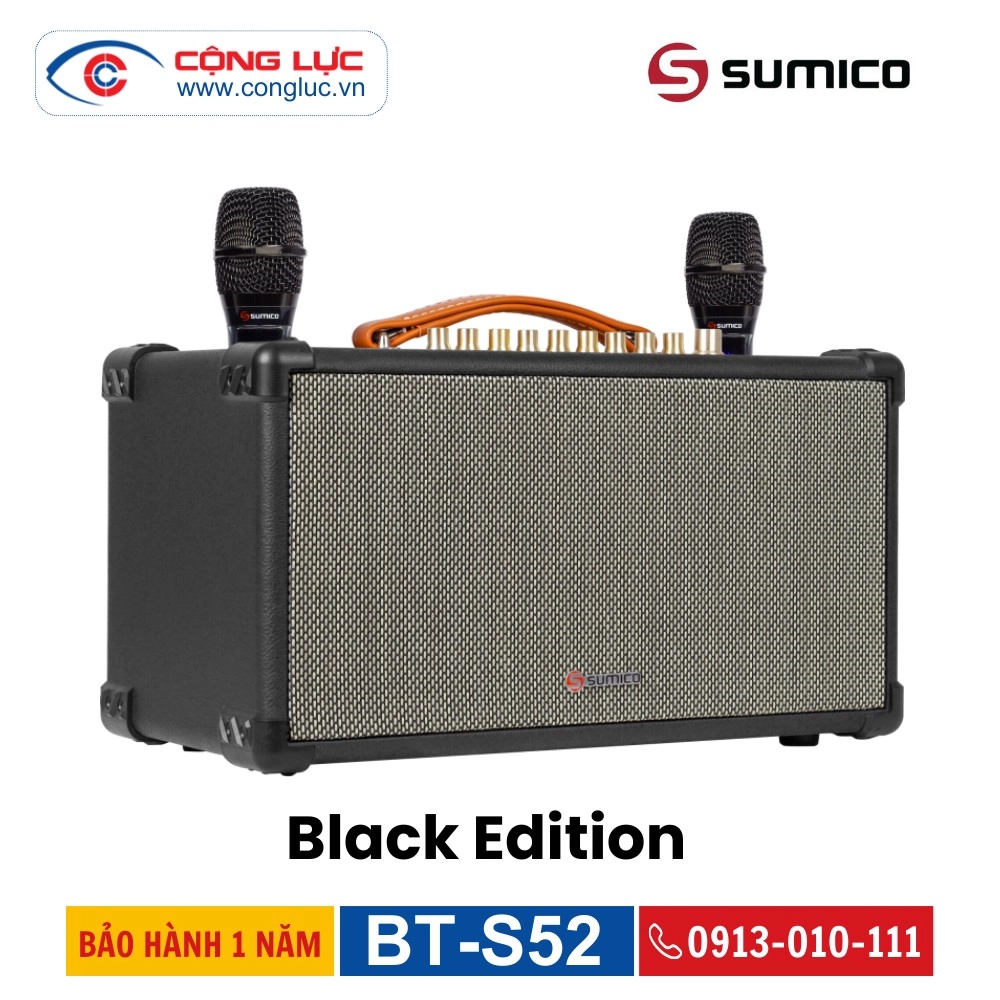 Loa Karaoke Di Động Sumico BT-S52 Black Edition