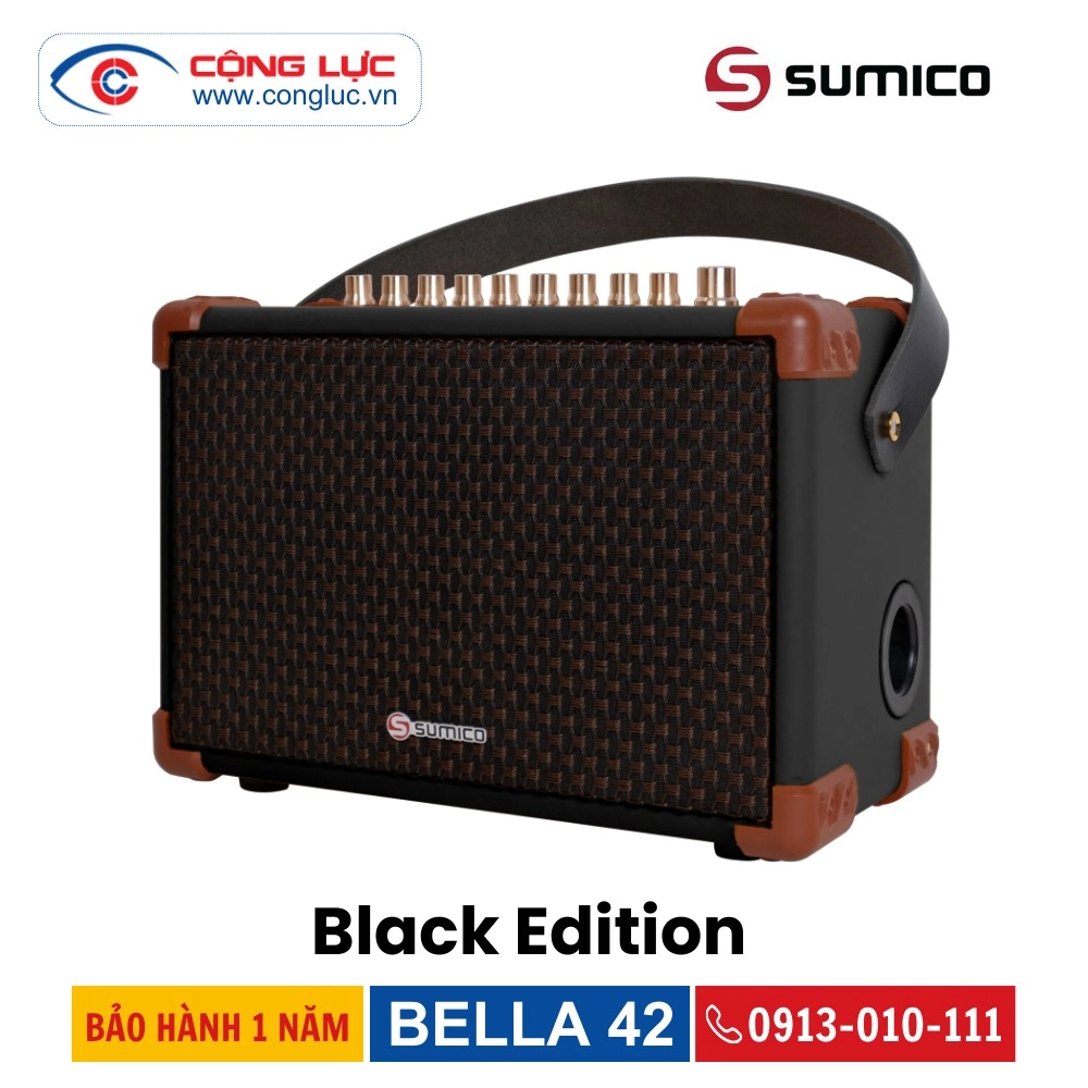 Loa Karaoke Di Động Sumico Bella 42 Black Edition