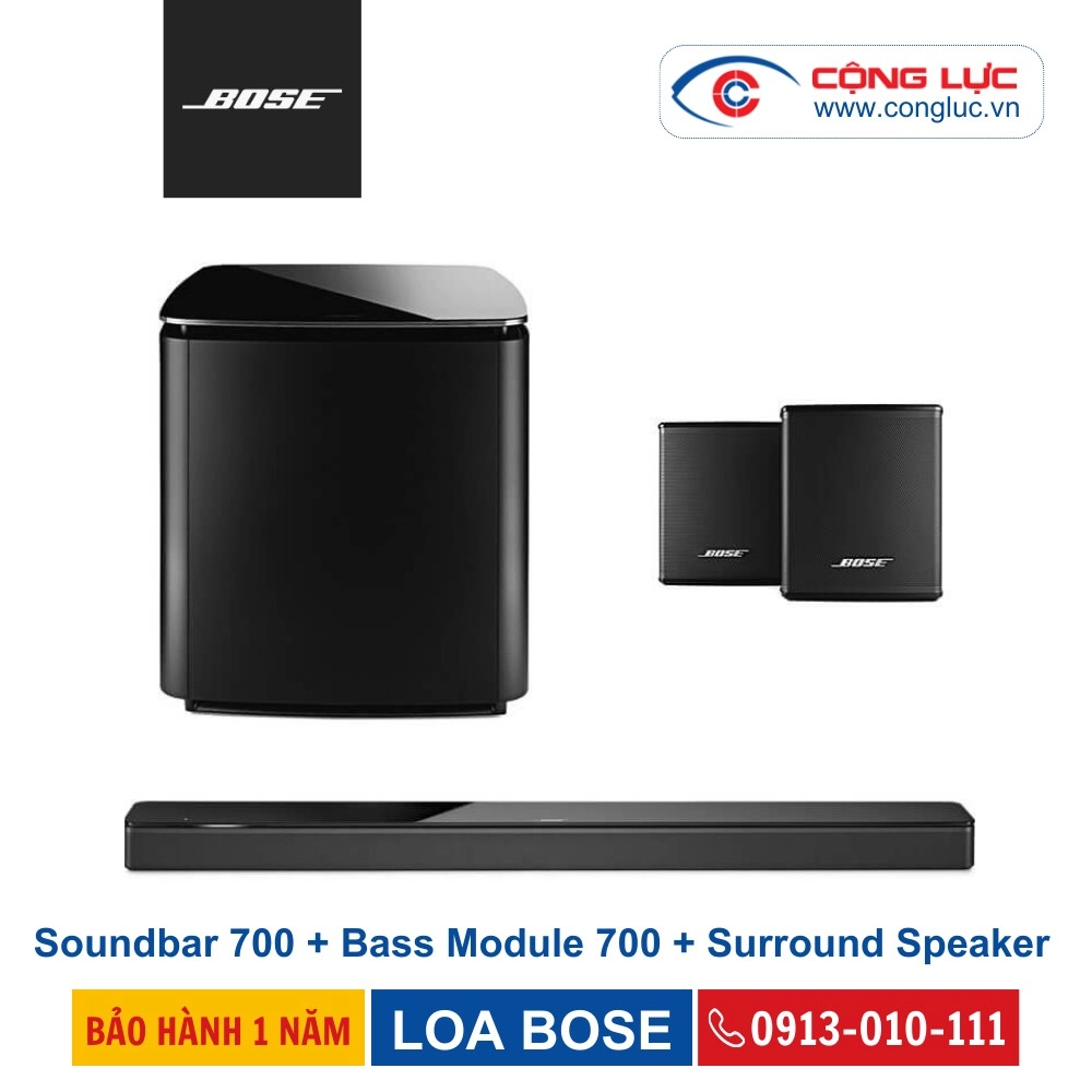 Soundbar 700 + Bass Module 700 + Surround Speaker