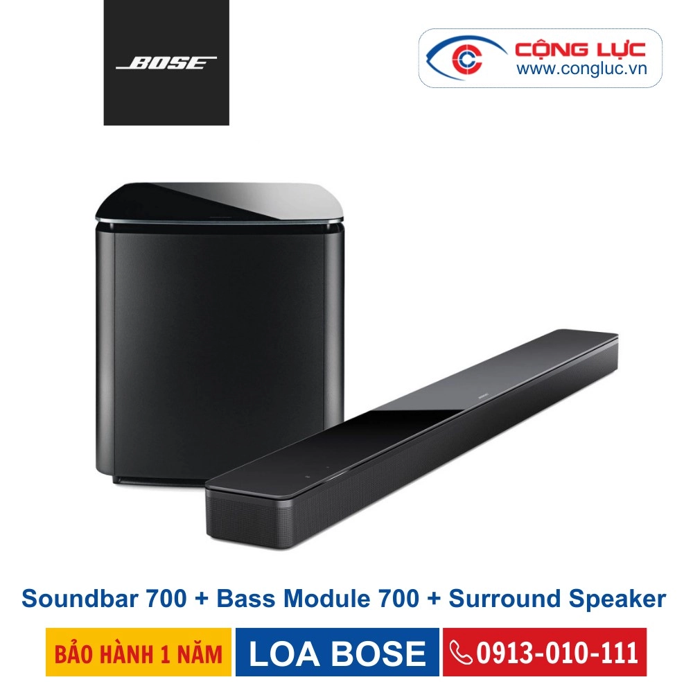 Soundbar 700 + Bass Module 700 + Surround Speaker