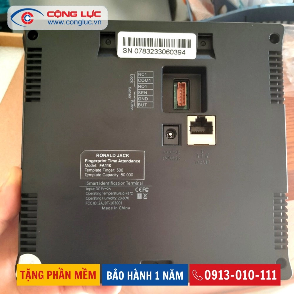 Máy Chấm Công Khuôn Mặt Ronald Jack FA-110