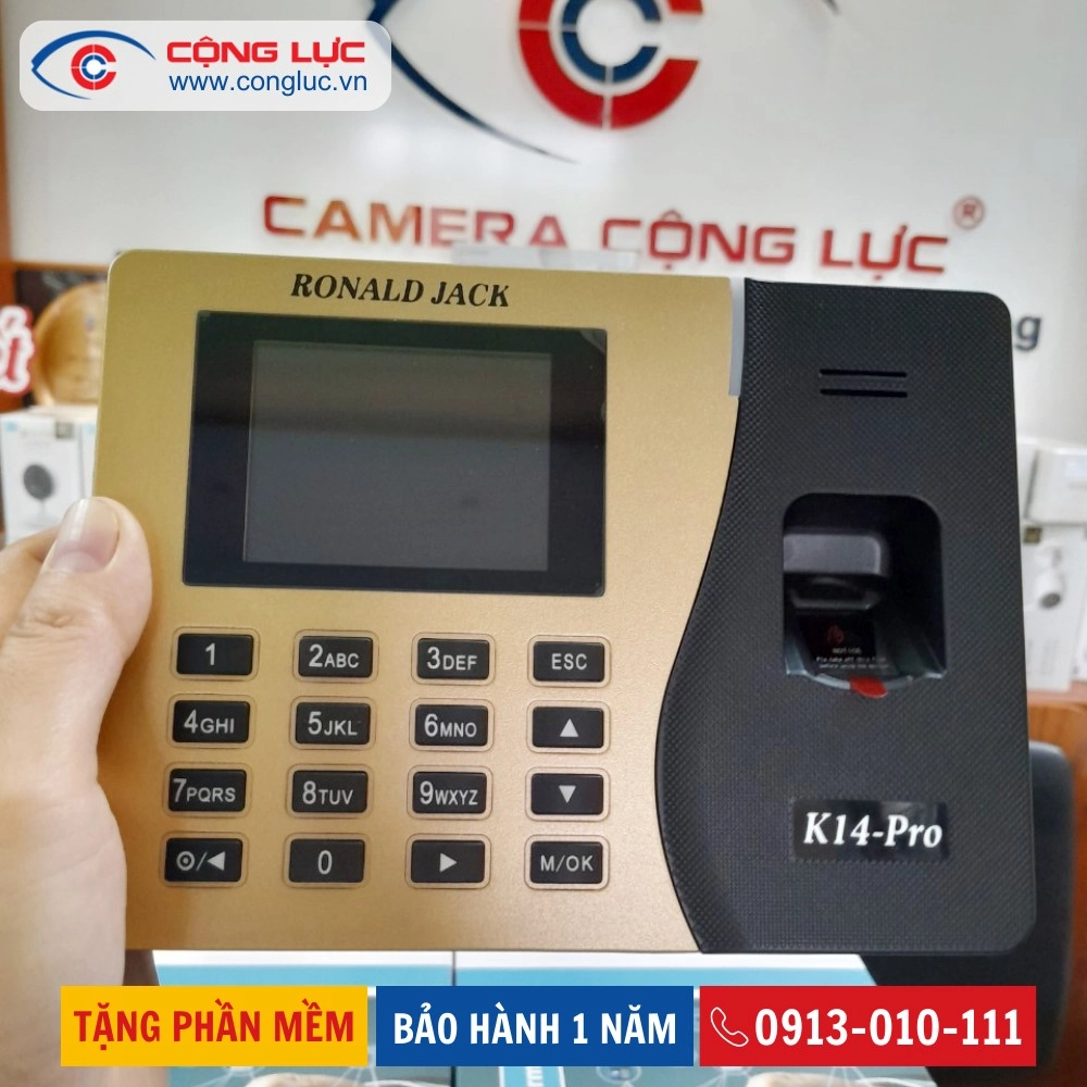 Máy Chấm Công Vân Tay Ronald Jack K14 PRO
