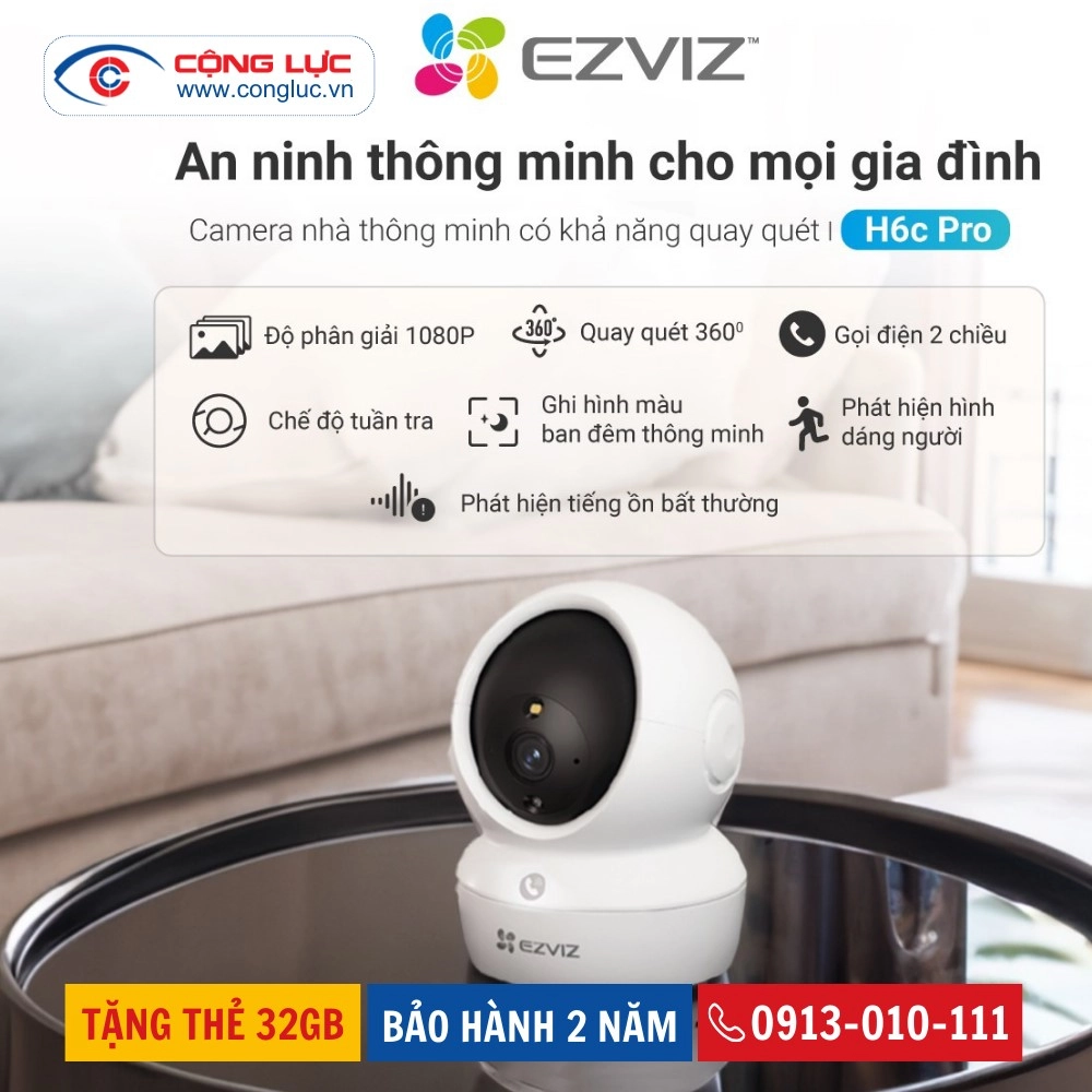 Camera IP Wifi Ezviz H6C PRO 2MP