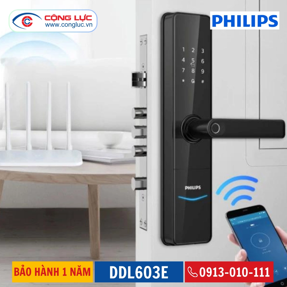 Khoá Cửa Vân Tay PhiLips DDL603E