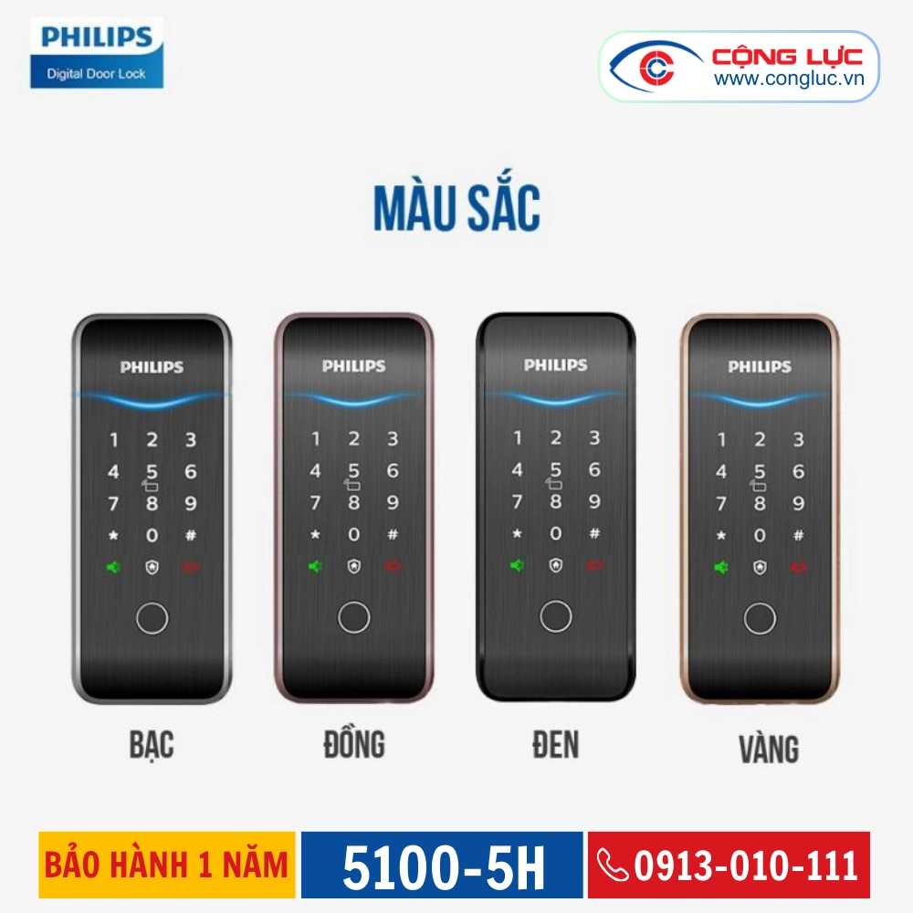 Khoá Cửa Thông Minh Philips 5100-5H