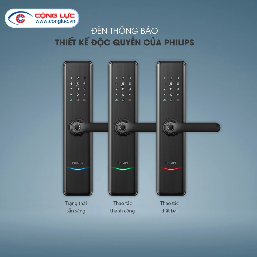 Khoá Cửa Vân Tay Philips 7300