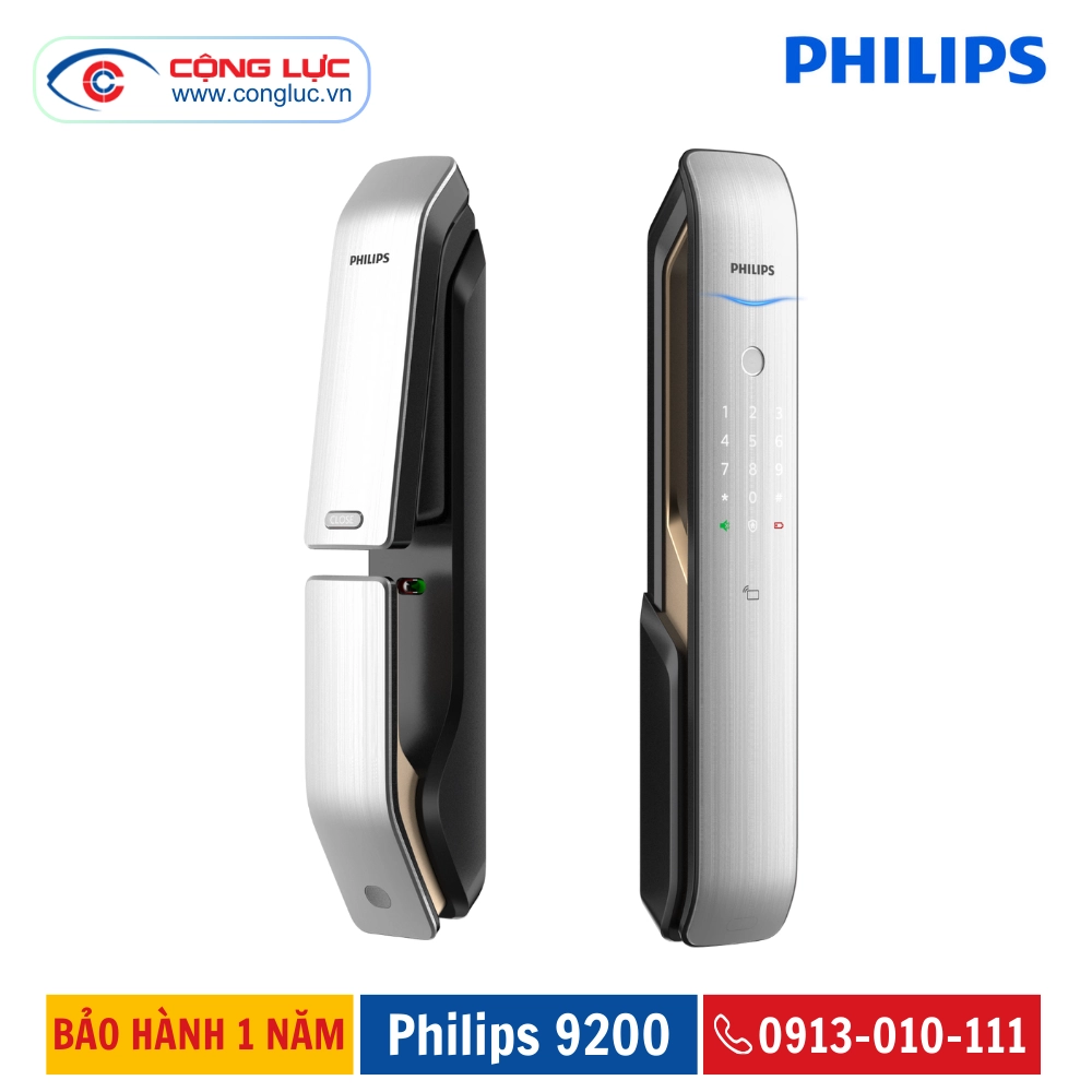 Khoá Cửa Vân Tay Philips 9200