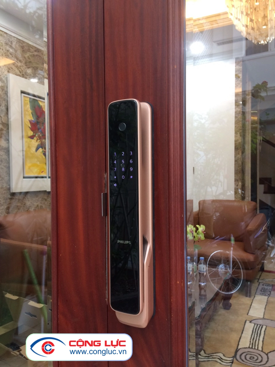Khoá Cửa Vân Tay Philips 9300