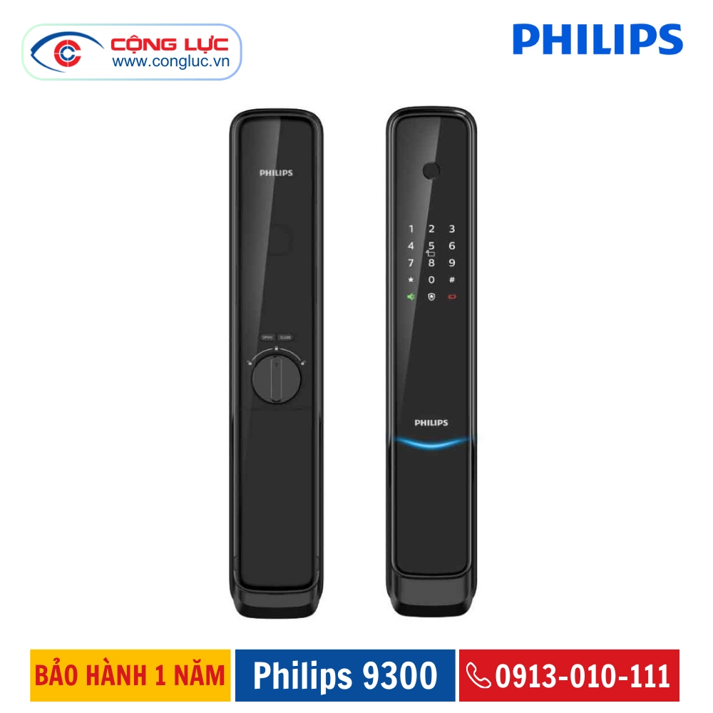 Khoá Cửa Vân Tay Philips 9300