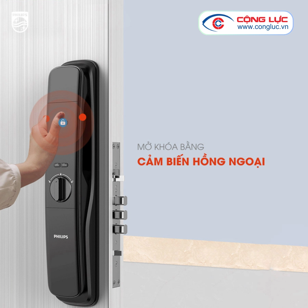 Khoá Cửa Vân Tay Philips DDL702E