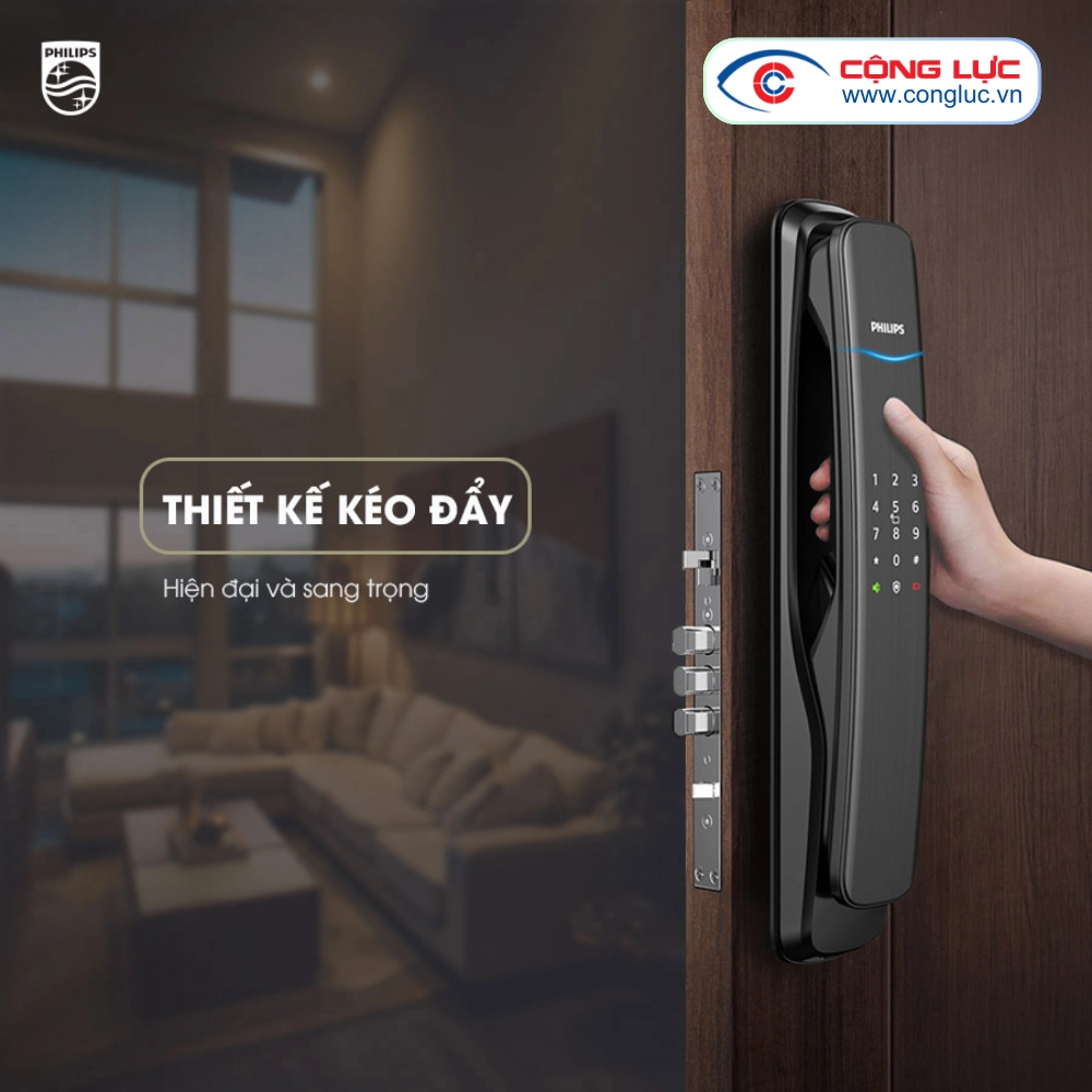 Khoá Cửa Vân Tay Philips DDL702E