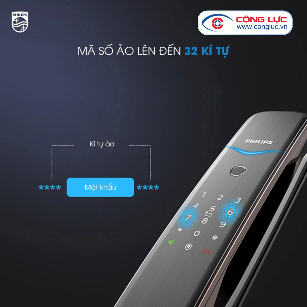 Khoá Cửa Vân Tay Philips DDL702E