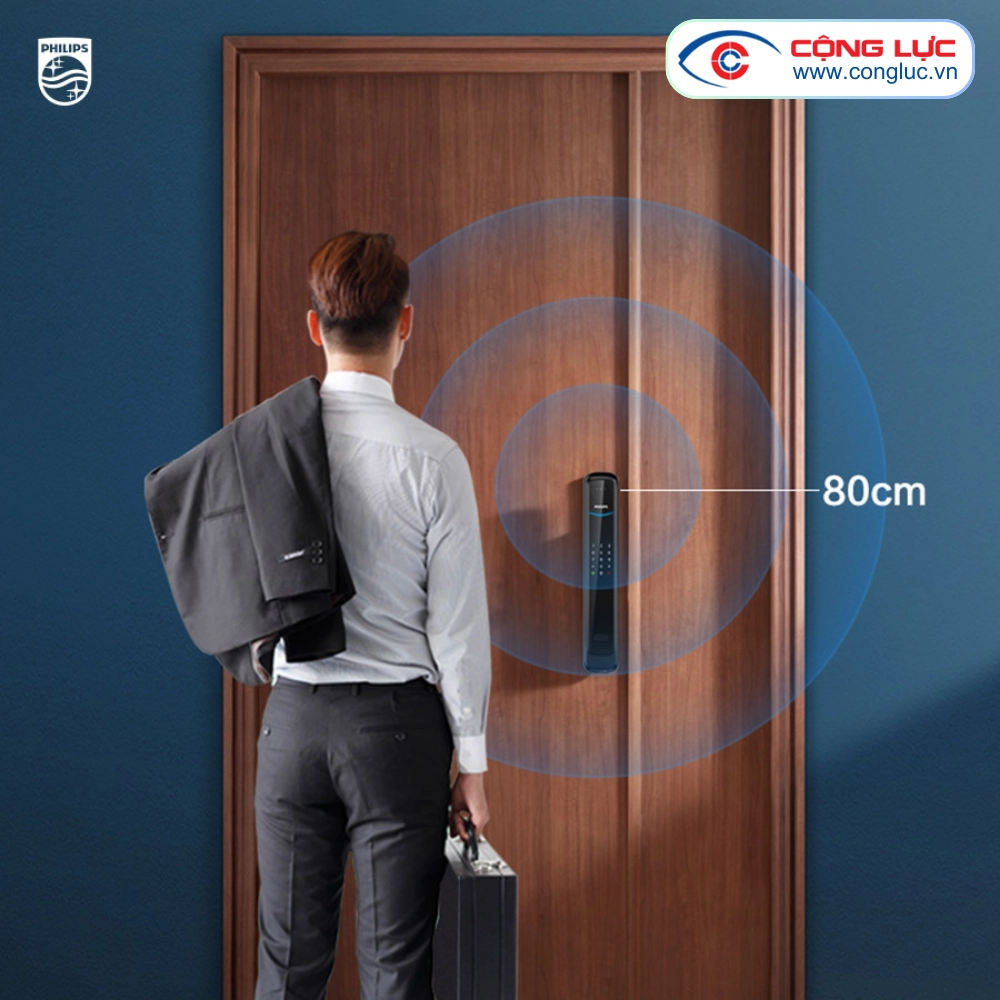 Khoá Cửa Thông Minh Philips DDL702 - Nhận Diện Khuôn Mặt