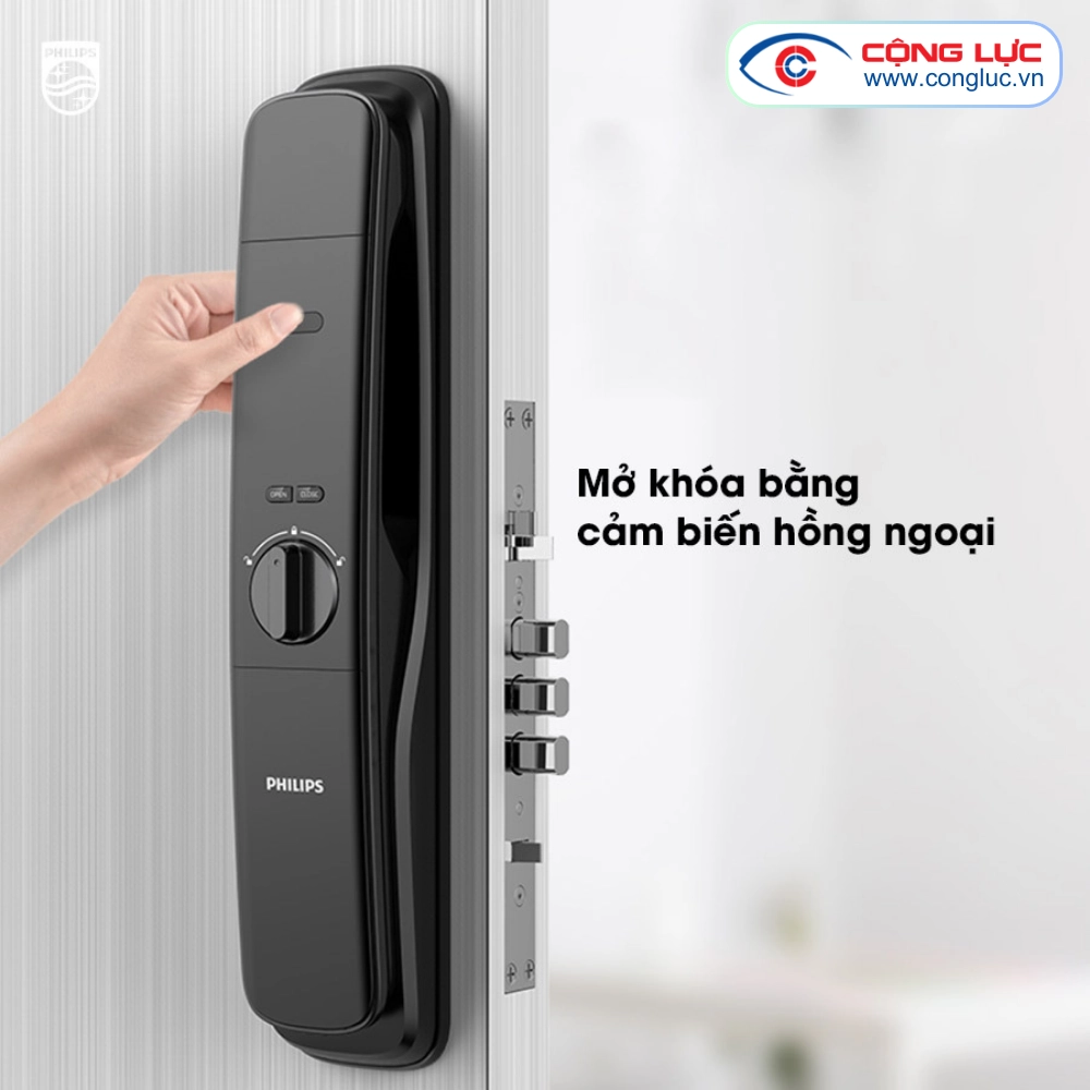 Khoá Cửa Thông Minh Philips DDL702 - Nhận Diện Khuôn Mặt
