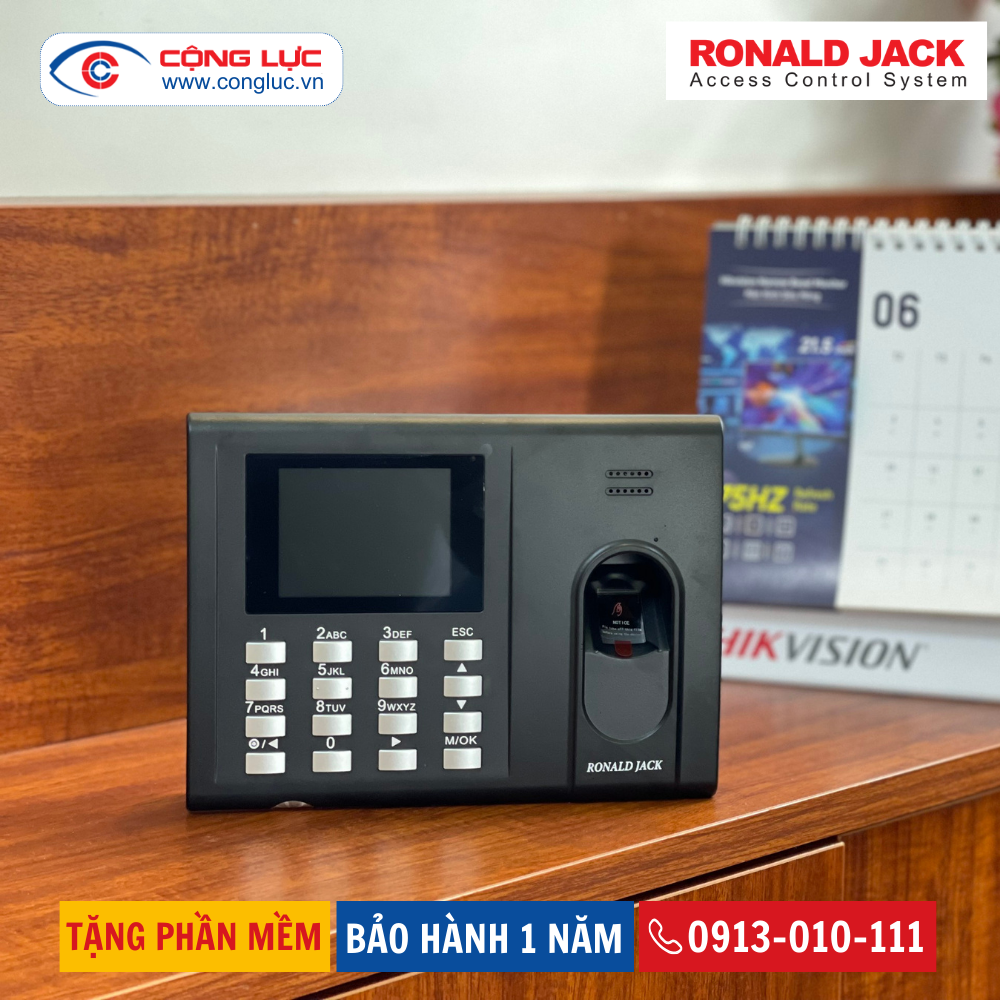 Máy Chấm Công Vân Tay Ronald Jack Rj550 PRO