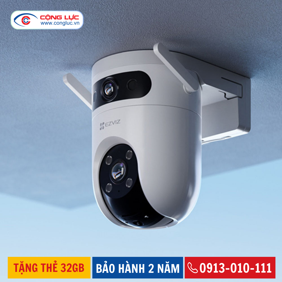Camera Wifi 2 Mắt Ezviz H9C 6MP