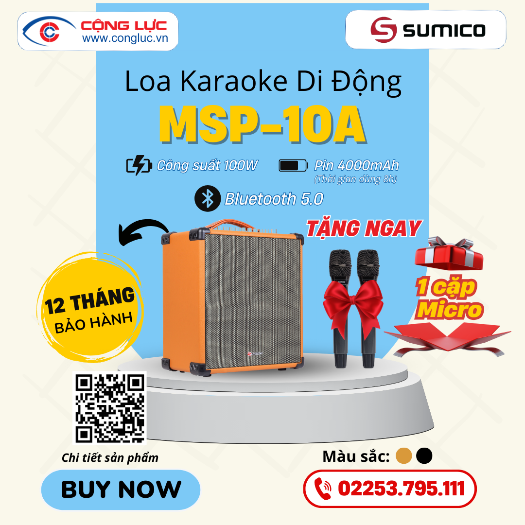 Loa Karaoke Di Động Sumico MSP10A