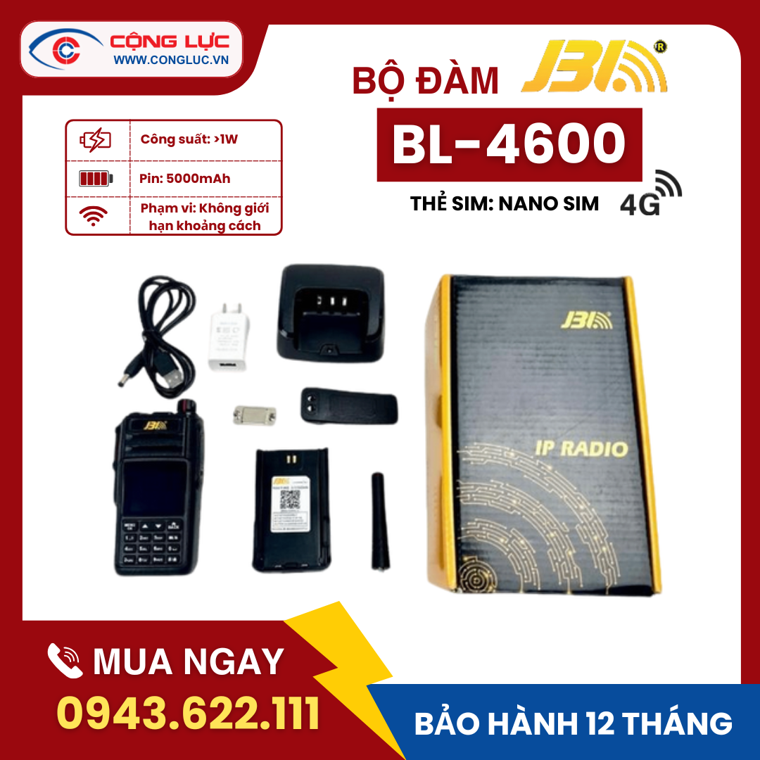Máy Bộ Đàm 4G JBL BL – 4600