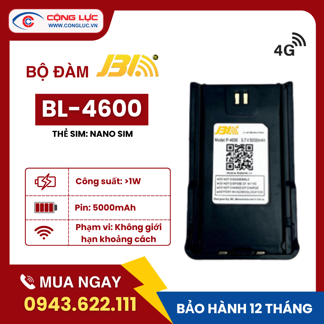 Máy Bộ Đàm 4G JBL BL – 4600