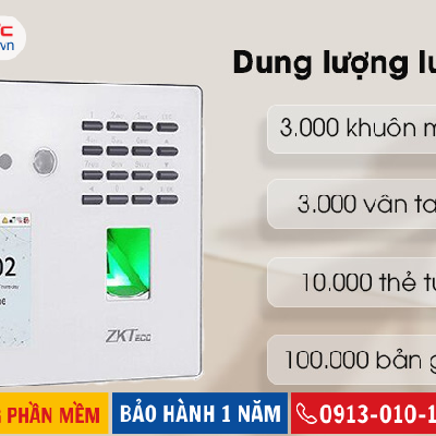 Máy Chấm Công Khuôn Mặt Zkteco MB40-VL
