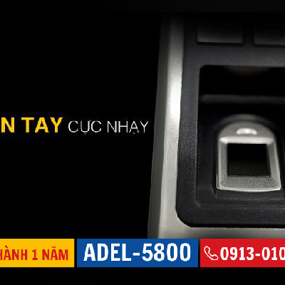 Khóa vân tay cửa nhôm kính Adel 5800