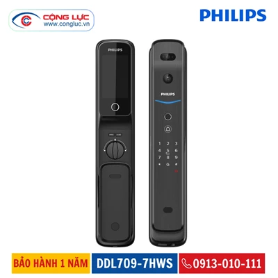 Khóa Cửa Vân Tay Philips DDL709-7HWS