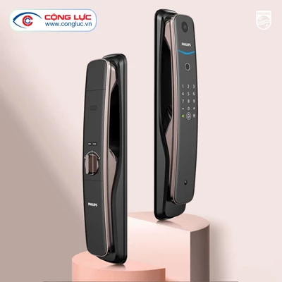 Khoá Cửa Vân Tay Có Camera Philips DDL702-1HWS
