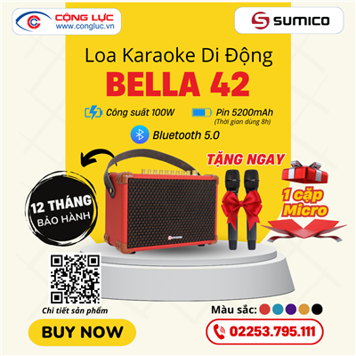 Loa Karaoke Di Động Sumico Bella 42