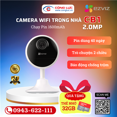 Camera Wifi Dùng Pin EZVIZ CB1 2MP