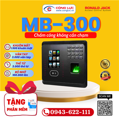 Máy Chấm Công Khuôn Mặt Ronald Jack MB-300