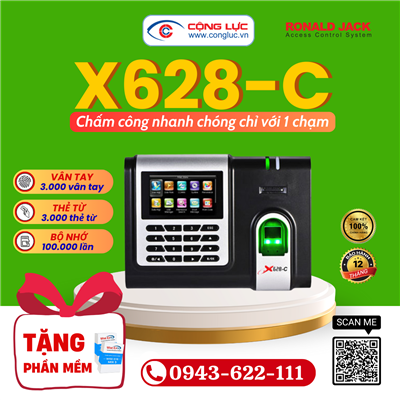 Máy chấm công vân tay Ronald Jack X628-CID