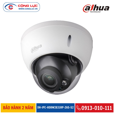 Camera IP Dahua 8MP DH-IPC-HDBW2831RP-ZAS-S2 Hồng Ngoại 30 mét