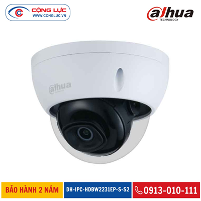 Camera IP Dahua 2MP DH-IPC-HDBW2231EP-S-S2 Hồng Ngoại 30 Mét
