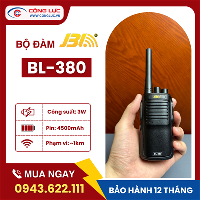 Máy Bộ Đàm JBL BL-380. Dò Tần Số Tự Động