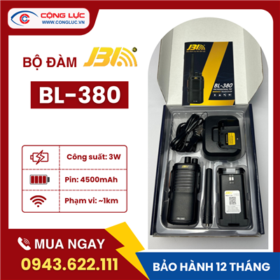 Máy Bộ Đàm JBL BL-380. Dò Tần Số Tự Động
