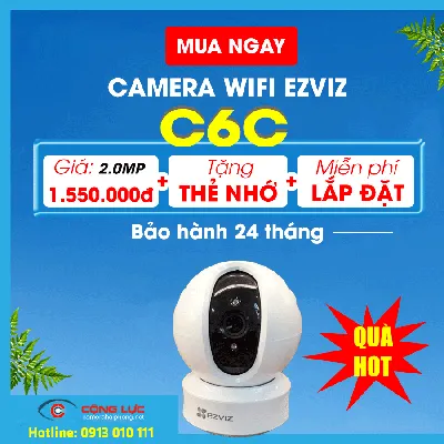 Camera Wifi Ezviz C6C (Ez360 1080P)