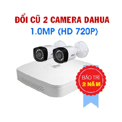 Đổi mới 2 Camera Dahua 1.0MP