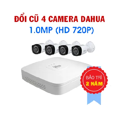 Đổi mới 4 Camera Dahua 1.0MP