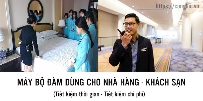 máy bộ đàm dùng cho nhà hàng, khách sạn