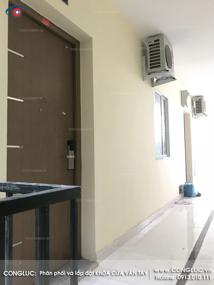 Lắp khóa vân tay căn hộ chung cư Hoàng Huy