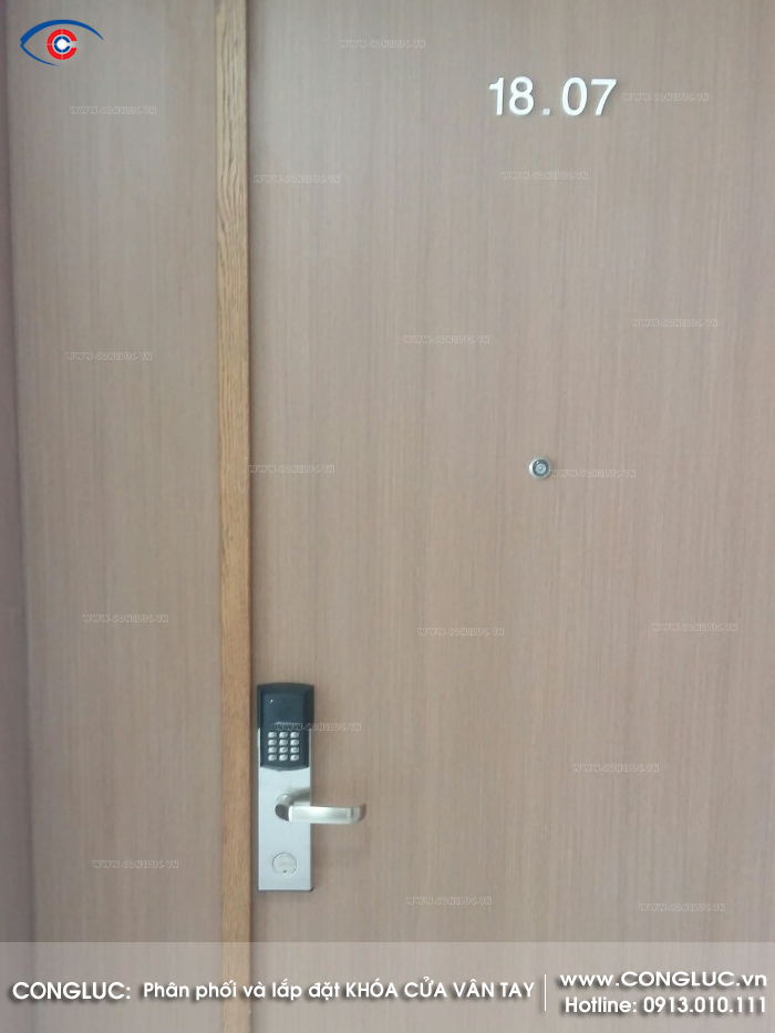 Khóa thẻ từ mật mã adel lắp cho căn hộ 1807 SHP Hải Phòng