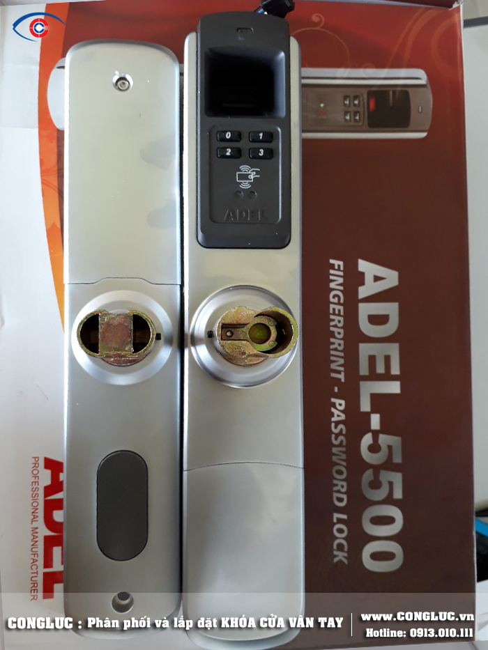 Khóa cửa vân tay adel 5500 giá rẻ