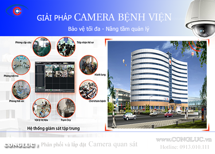 Giải pháp lắp đặt camera giám sát an ninh cho bệnh viện