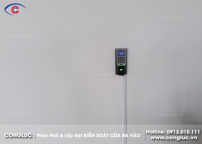 lắp đặt kiểm soát cửa ra vào ronald jack f18id tại cửa hàng xăng dầu chiến thắng an lão hải phòng